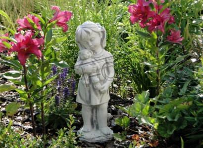 Kind 44cm Skulptur Design Figur Statue Garten Figuren Statuen